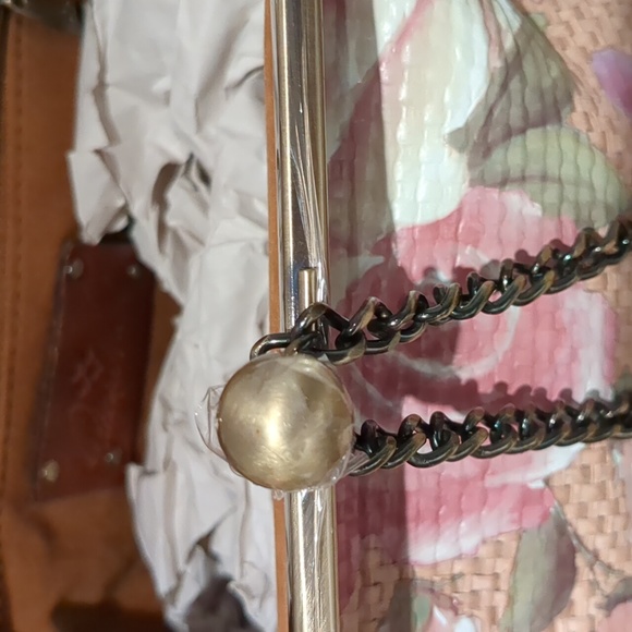 COPY - Patricia Nash leather Mia Frame Satchel Rose - Picture 3 of 5